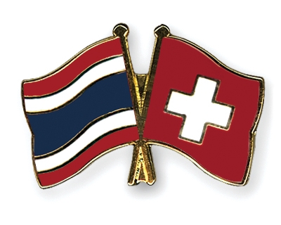 Fahnen Pins Thailand Schweiz
