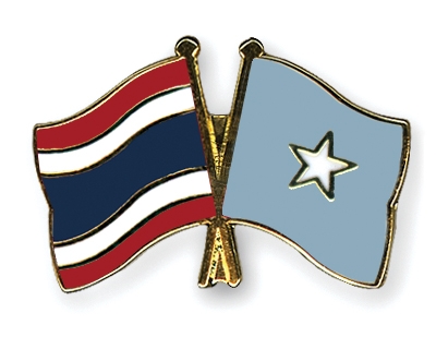 Fahnen Pins Thailand Somalia