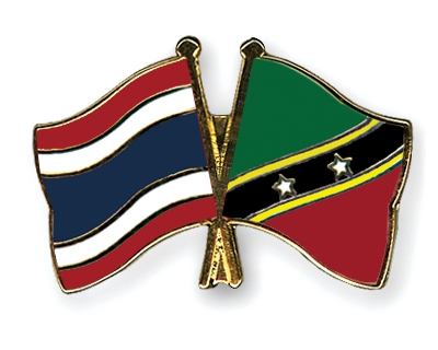 Fahnen Pins Thailand St-Kitts-und-Nevis