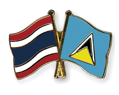 Fahnen Pins Thailand St-Lucia