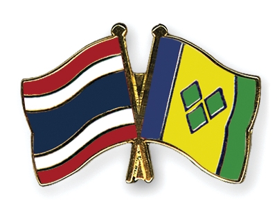 Fahnen Pins Thailand St-Vincent-und-die-Grenadinen