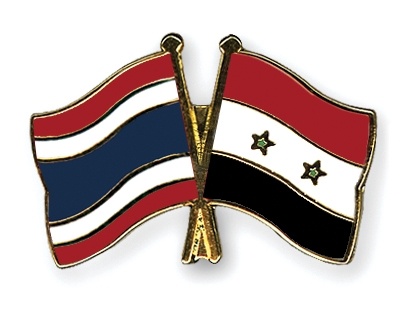 Fahnen Pins Thailand Syrien