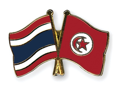 Fahnen Pins Thailand Tunesien