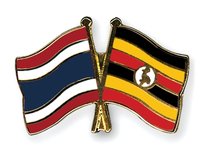 Fahnen Pins Thailand Uganda