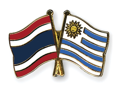 Fahnen Pins Thailand Uruguay