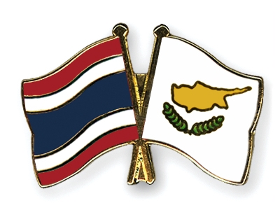 Fahnen Pins Thailand Zypern