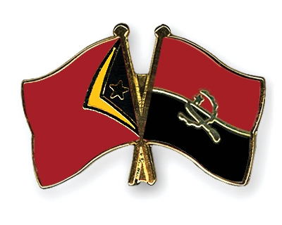 Fahnen Pins Timor-Leste Angola