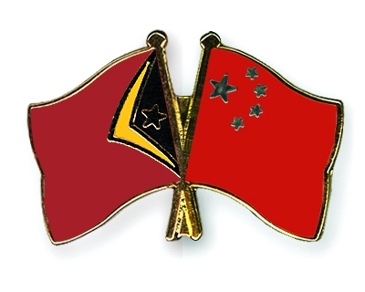 Fahnen Pins Timor-Leste China