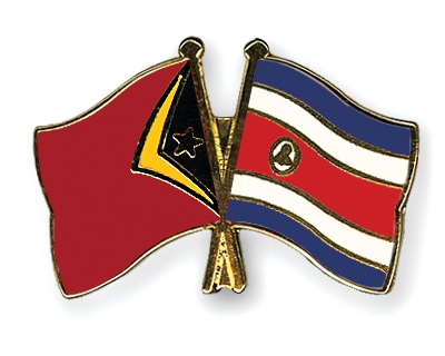 Fahnen Pins Timor-Leste Costa-Rica
