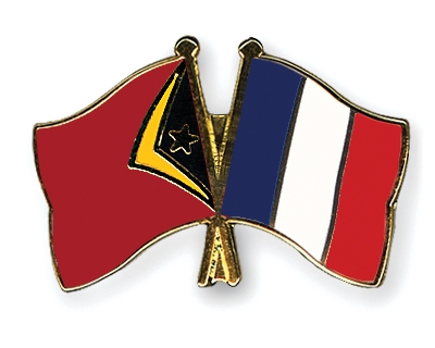 Fahnen Pins Timor-Leste Frankreich