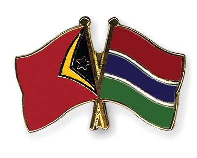 Fahnen Pins Timor-Leste Gambia