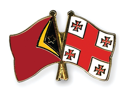 Fahnen Pins Timor-Leste Georgien