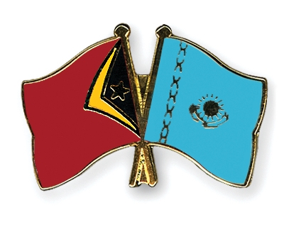 Fahnen Pins Timor-Leste Kasachstan