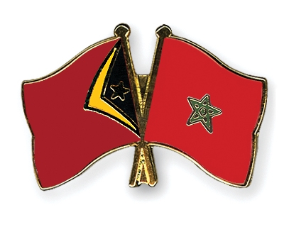 Fahnen Pins Timor-Leste Marokko