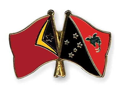 Fahnen Pins Timor-Leste Papua-Neuguinea