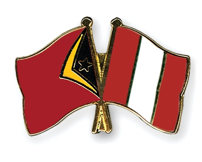 Fahnen Pins Timor-Leste Peru