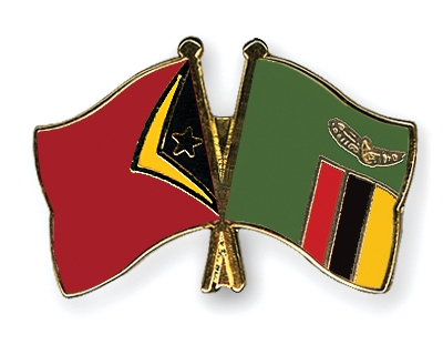 Fahnen Pins Timor-Leste Sambia