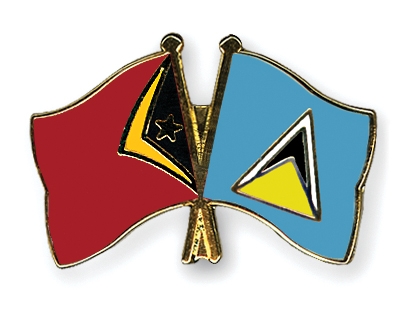 Fahnen Pins Timor-Leste St-Lucia