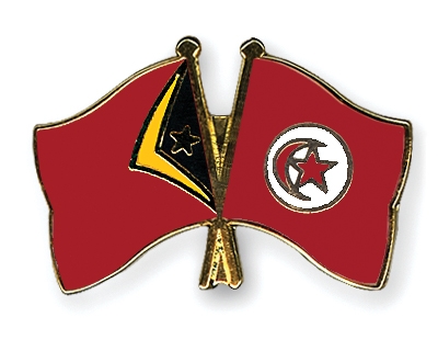 Fahnen Pins Timor-Leste Tunesien