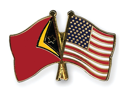 Fahnen Pins Timor-Leste USA