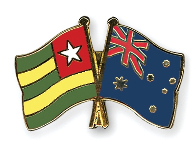 Fahnen Pins Togo Australien