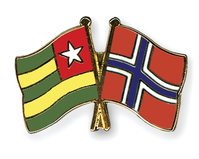 Fahnen Pins Togo Norwegen