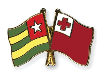 Fahnen Pins Togo Tonga