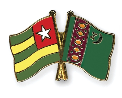 Fahnen Pins Togo Turkmenistan