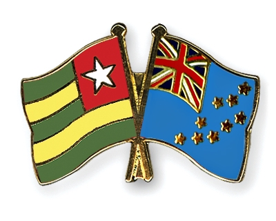 Fahnen Pins Togo Tuvalu