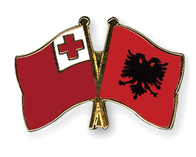 Fahnen Pins Tonga Albanien