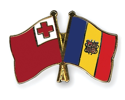 Fahnen Pins Tonga Andorra