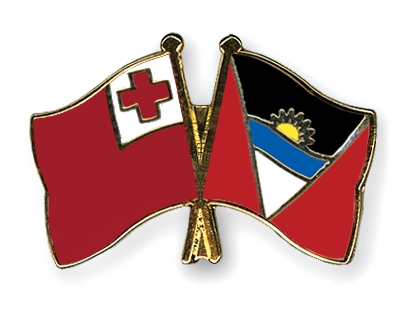 Fahnen Pins Tonga Antigua-und-Barbuda