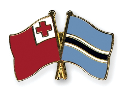 Fahnen Pins Tonga Botsuana