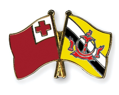 Fahnen Pins Tonga Brunei-Darussalam