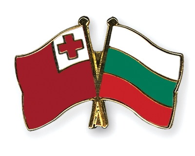 Fahnen Pins Tonga Bulgarien