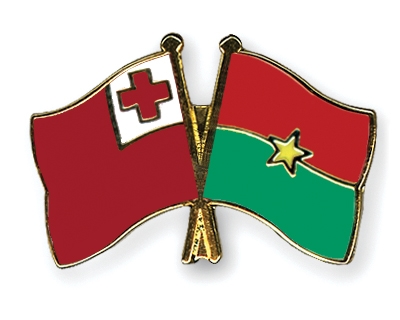 Fahnen Pins Tonga Burkina-Faso