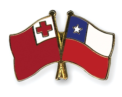 Fahnen Pins Tonga Chile