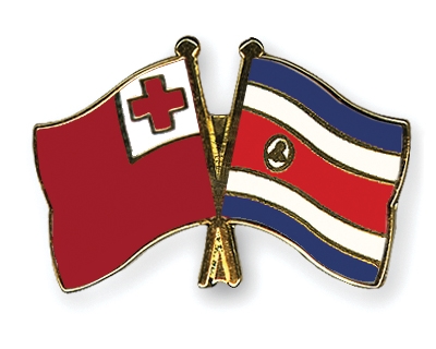 Fahnen Pins Tonga Costa-Rica