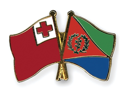 Fahnen Pins Tonga Eritrea