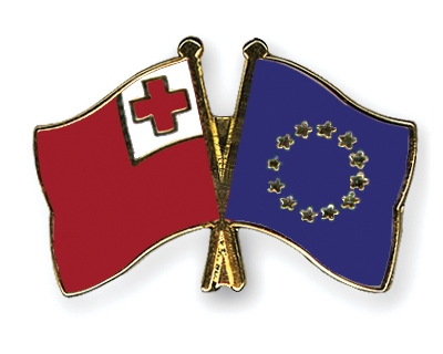 Fahnen Pins Tonga Europa