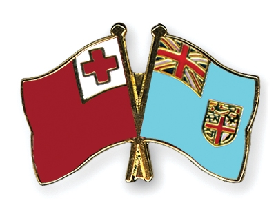 Fahnen Pins Tonga Fidschi