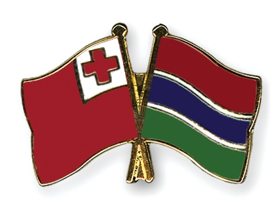 Fahnen Pins Tonga Gambia