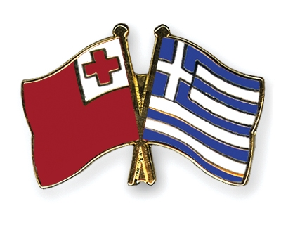 Fahnen Pins Tonga Griechenland