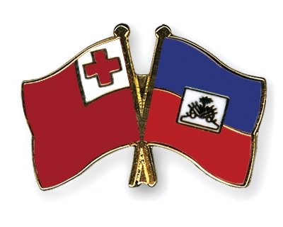 Fahnen Pins Tonga Haiti