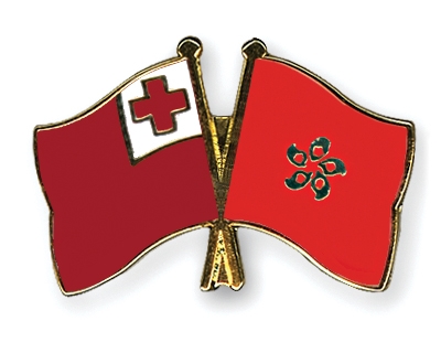 Fahnen Pins Tonga Hong-Kong