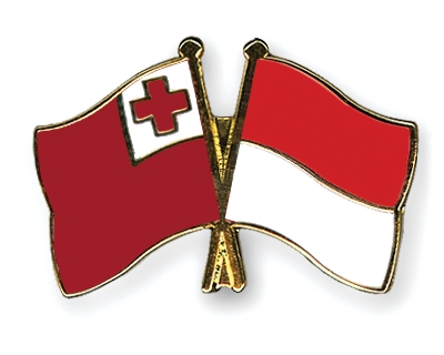 Fahnen Pins Tonga Indonesien