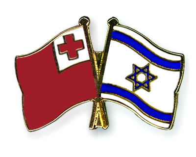 Fahnen Pins Tonga Israel