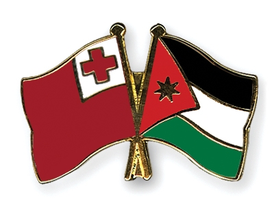 Fahnen Pins Tonga Jordanien