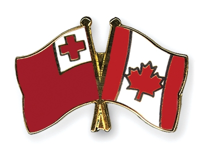 Fahnen Pins Tonga Kanada