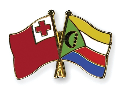 Fahnen Pins Tonga Komoren